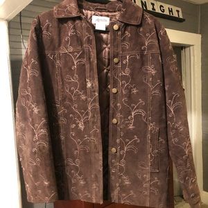 Brown soft leather jacket!